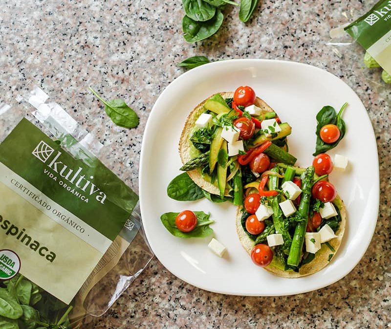 Tostadas Vegetarianas