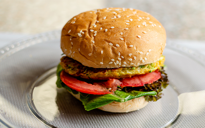 Hamburguesa de Zuchinni y Zanahoria