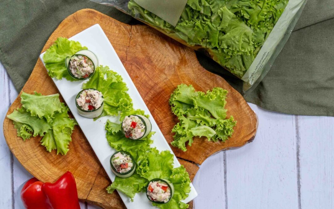 Rollitos de Atún con Lechuga Escarola