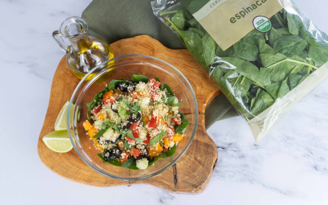 Ensalada Fría de Cuscús con Espinaca