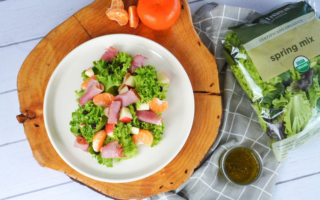 Ensalada de Mandarina, Jamón Serrano y Lechuga Escarola