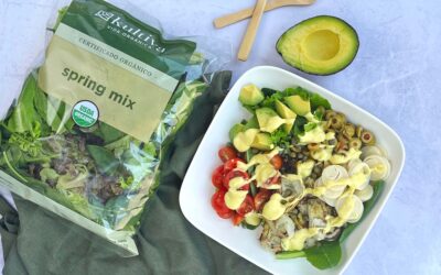 Almuerzo saludable con Spring Mix Kultiva Organics